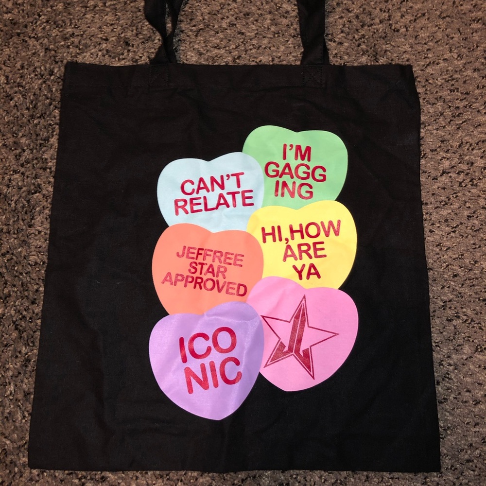 Jeffree star exclusive valentines tote bag